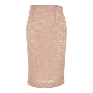 Plain Women Lace Pencil Skirt